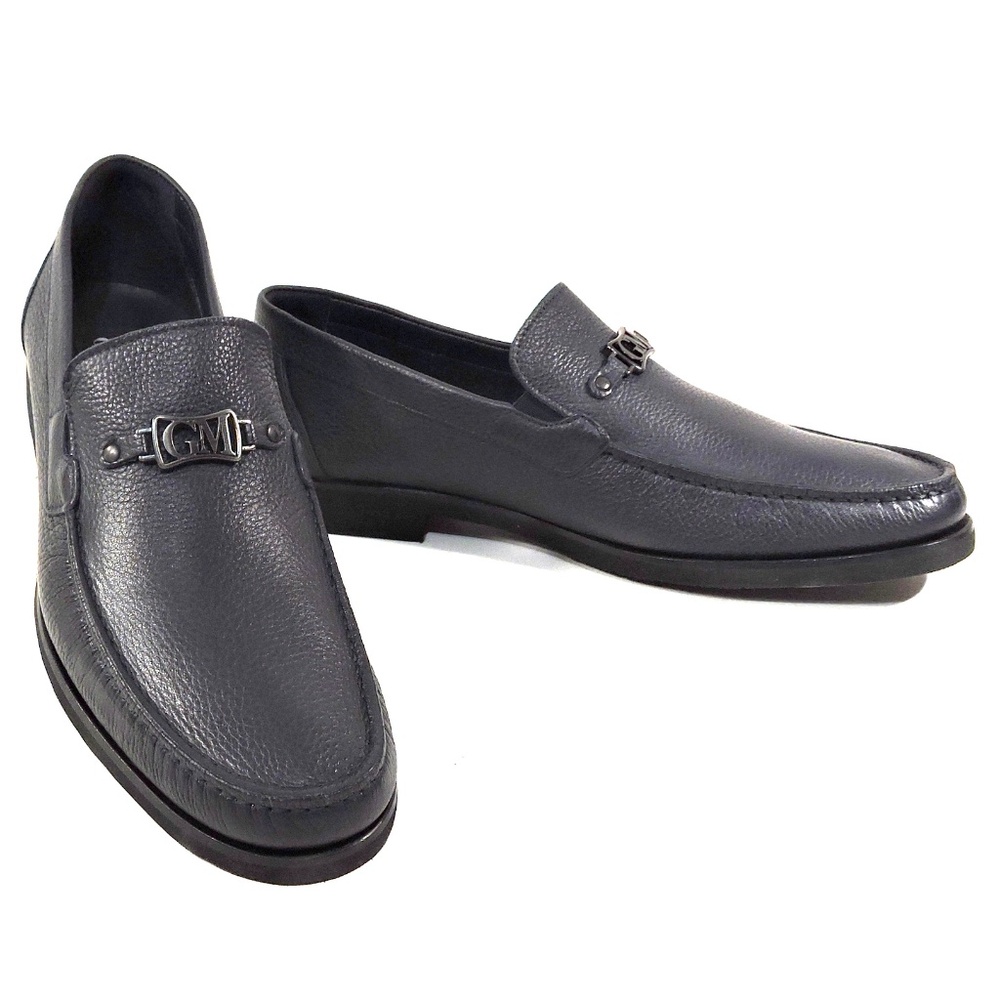 GOODMAN 🇮🇹 MEN'S NAVY BLUE SOFT LEATHER COMFORT LOAFERS